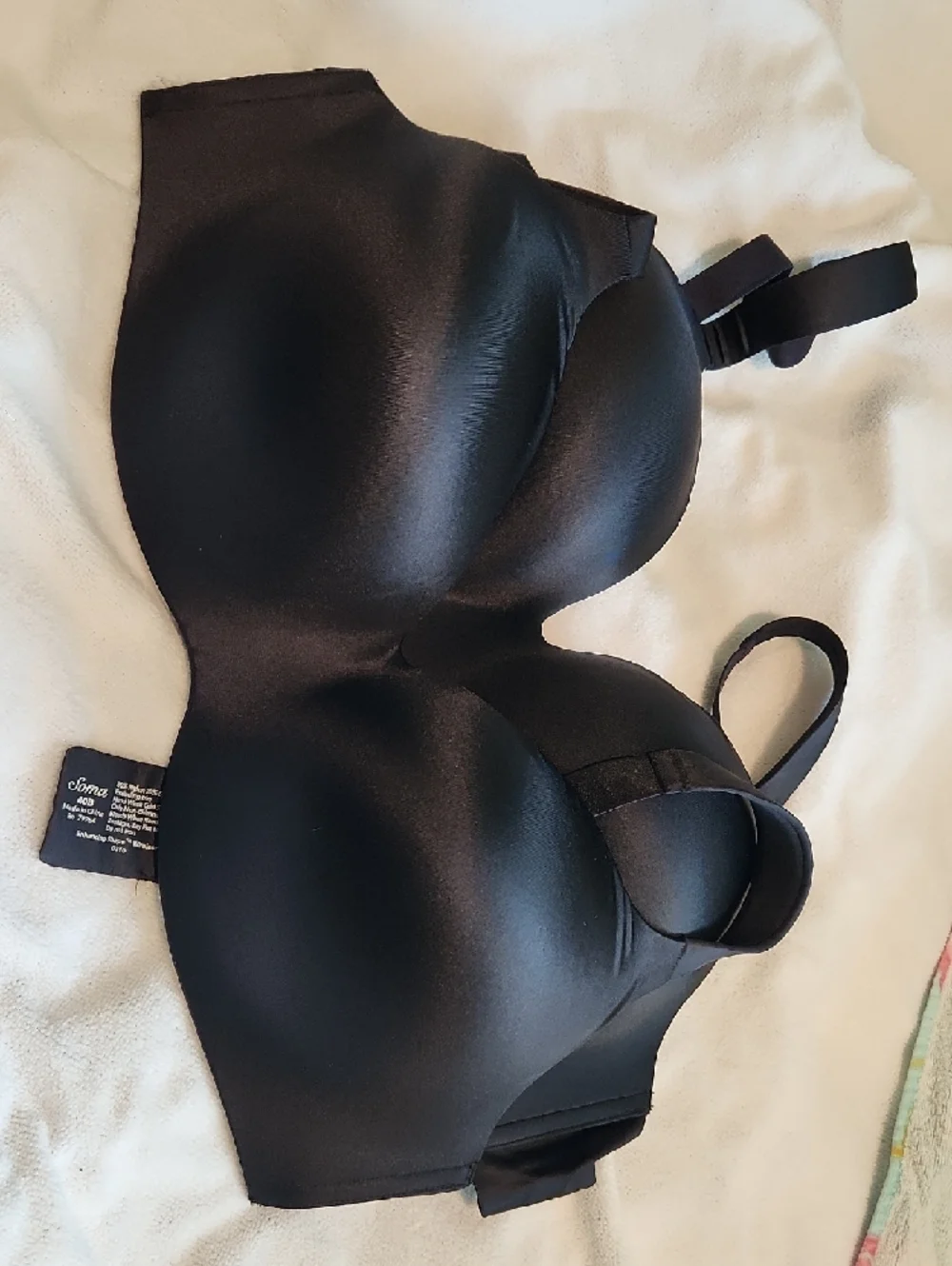 Soma Black Smooth T-Shirt Bra Duo